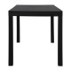 Τραπέζι "DALTON" από μέταλλο/pp σε χρώμα μαύρο 141x70x74