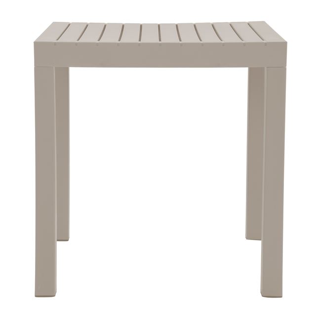Τραπέζι "DALTON" από μέταλλο/pp σε χρώμα γκρι 72x72x74