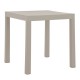Τραπέζι "DALTON" από μέταλλο/pp σε χρώμα γκρι 72x72x74