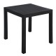 Τραπέζι "DALTON" από μέταλλο/pp σε χρώμα μαύρο 72x72x74
