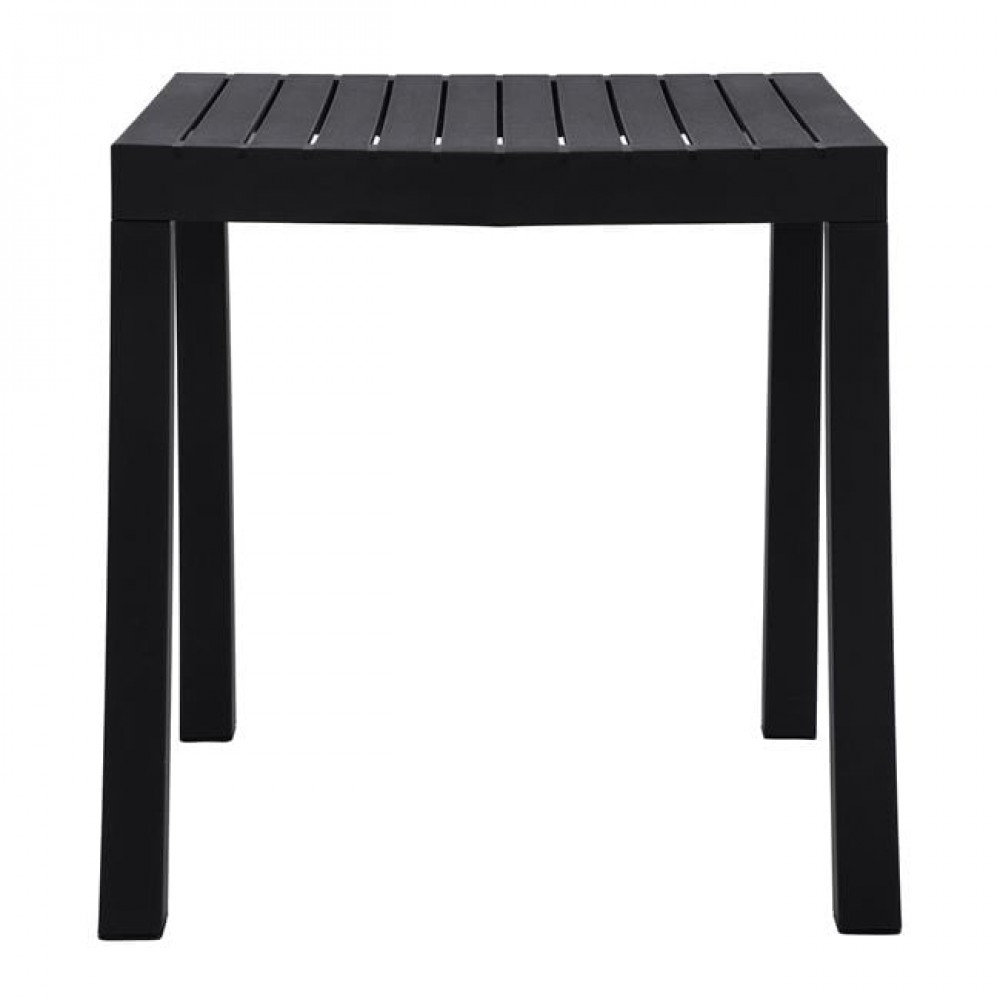 Τραπέζι "DALTON" από μέταλλο/pp σε χρώμα μαύρο 72x72x74