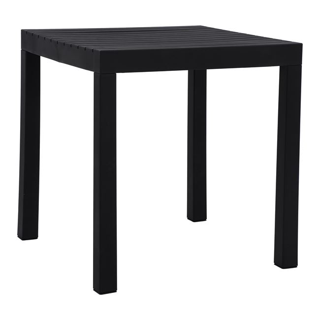 Τραπέζι "DALTON" από μέταλλο/pp σε χρώμα μαύρο 72x72x74