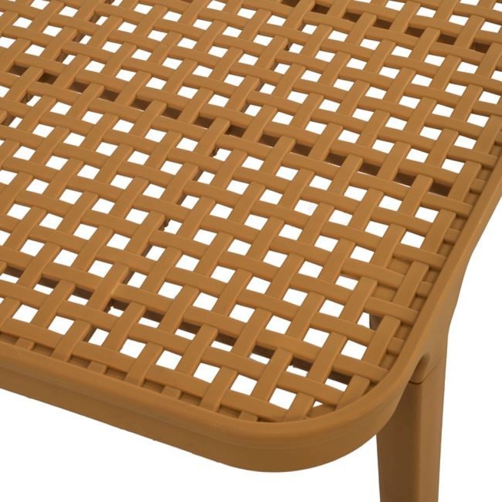 Σετ σαλόνι κήπου "MALAGA" 4τμχ από pp σε χρώμα κροκί 119x68x82