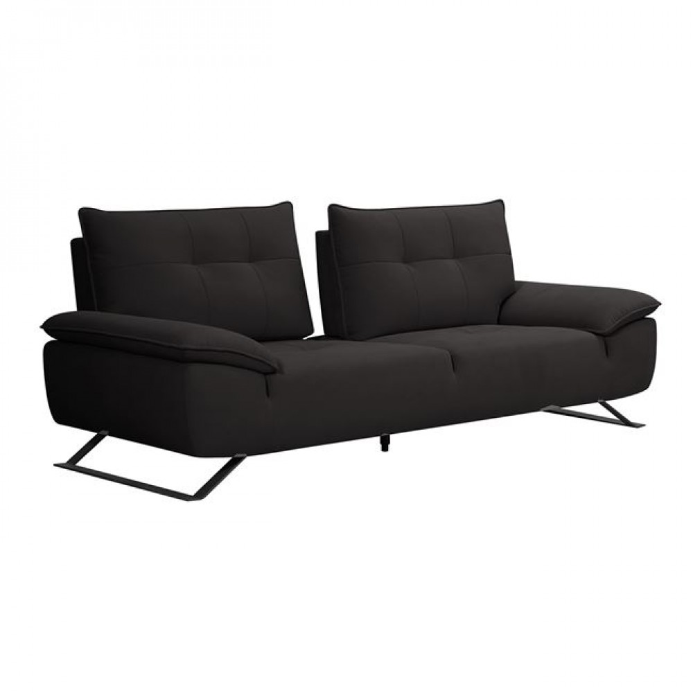 Καναπές τριθέσιος "SELENA" από ύφασμα σε χρώμα ανθρακί 225x99/115x95