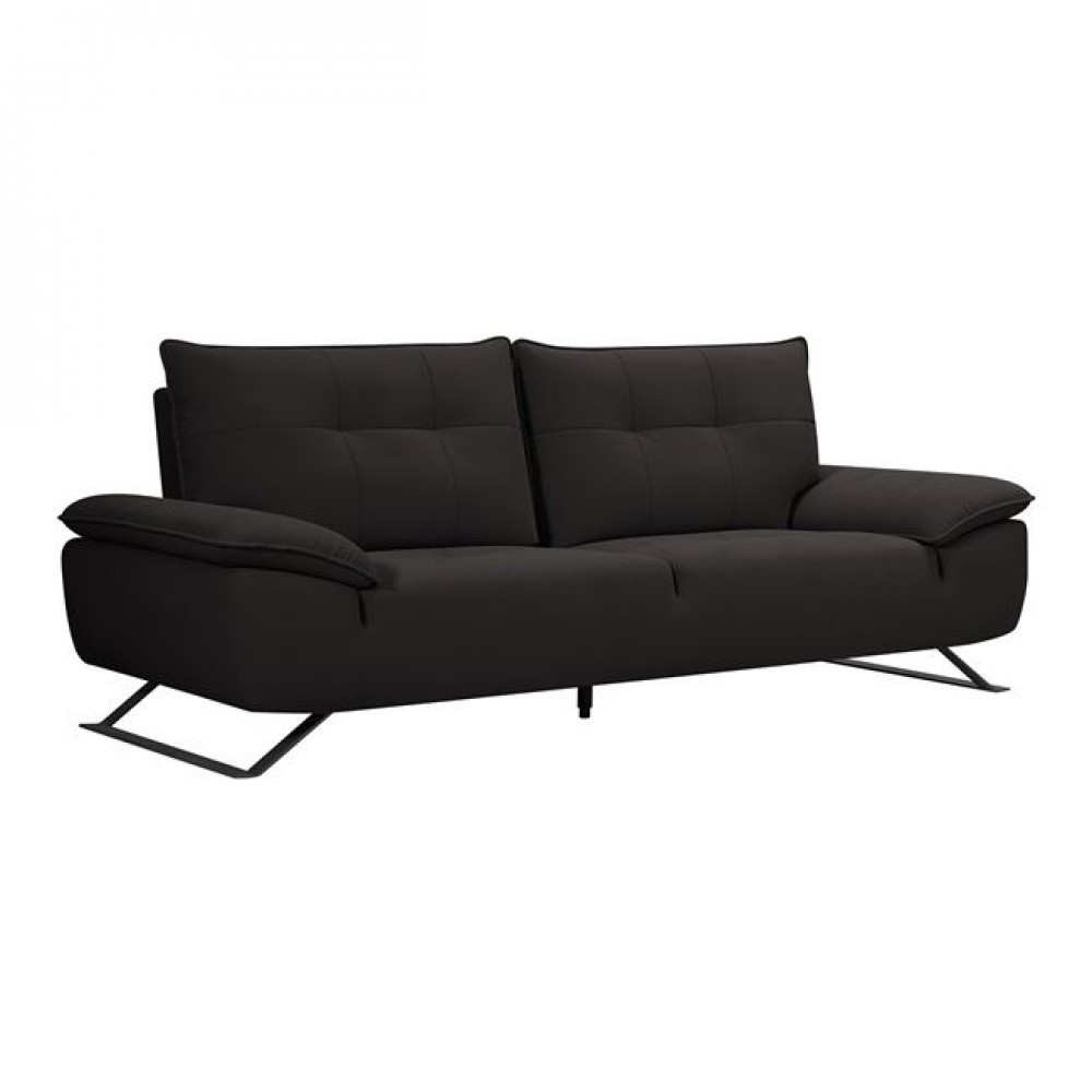 Καναπές τριθέσιος "SELENA" από ύφασμα σε χρώμα ανθρακί 225x99/115x95