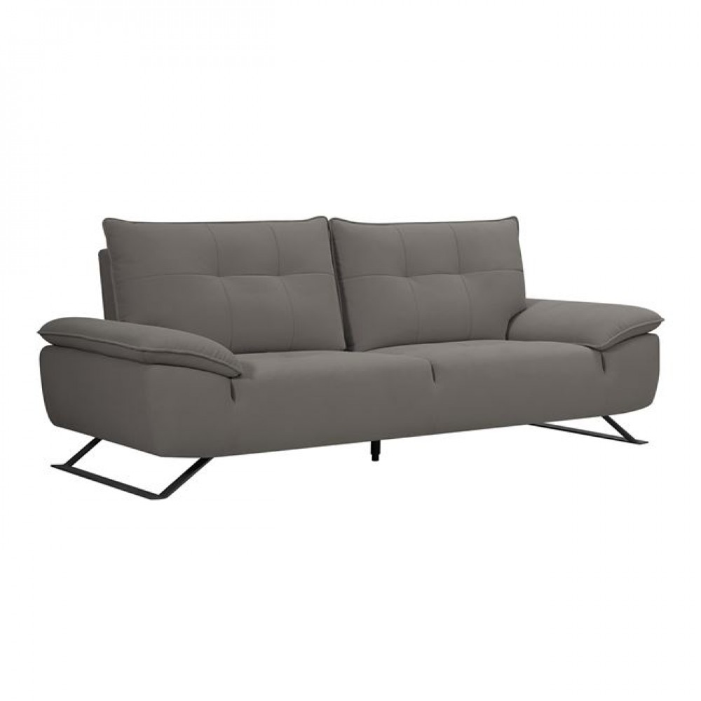 Καναπές τριθέσιος "SELENA" από ύφασμα σε χρώμα γκρι 225x99/115x95