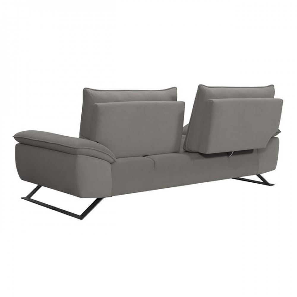 Καναπές τριθέσιος "SELENA" από ύφασμα σε χρώμα γκρι 225x99/115x95