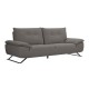 Καναπές τριθέσιος "SELENA" από ύφασμα σε χρώμα γκρι 225x99/115x95