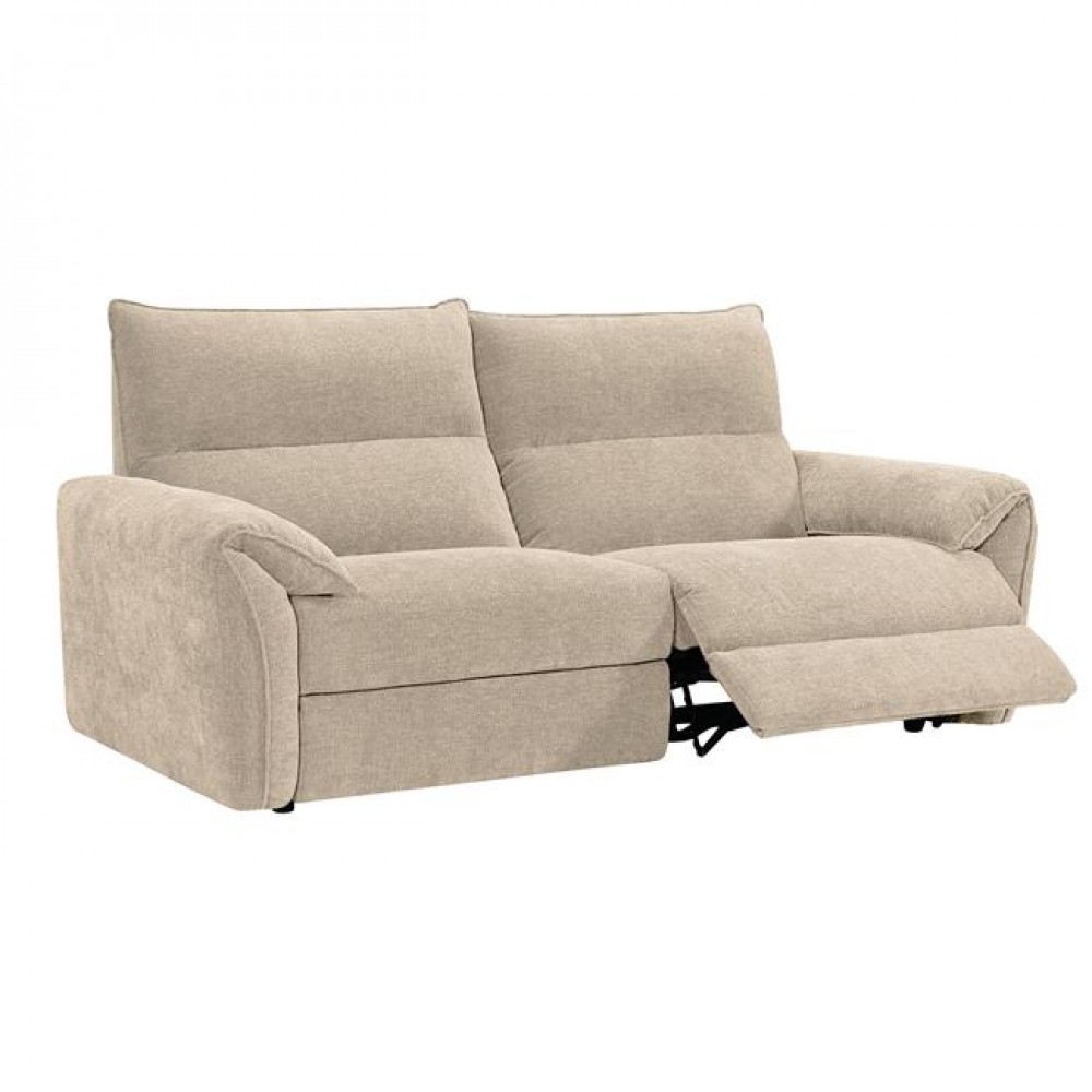 Καναπές τριθέσιος "DALLAS" από ύφασμα σε χρώμα μπεζ 205x95x98