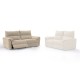 Καναπές τριθέσιος "DALLAS" από ύφασμα σε χρώμα μπεζ 205x95x98