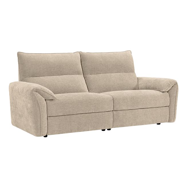 Καναπές τριθέσιος "DALLAS" από ύφασμα σε χρώμα μπεζ 205x95x98