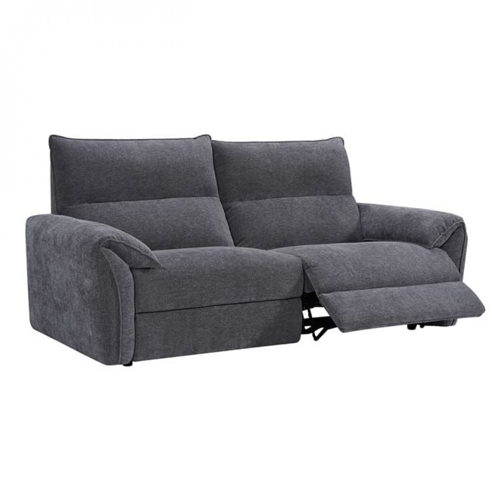 Καναπές τριθέσιος "DALLAS" από ύφασμα σε χρώμα γκρι 205x95x98