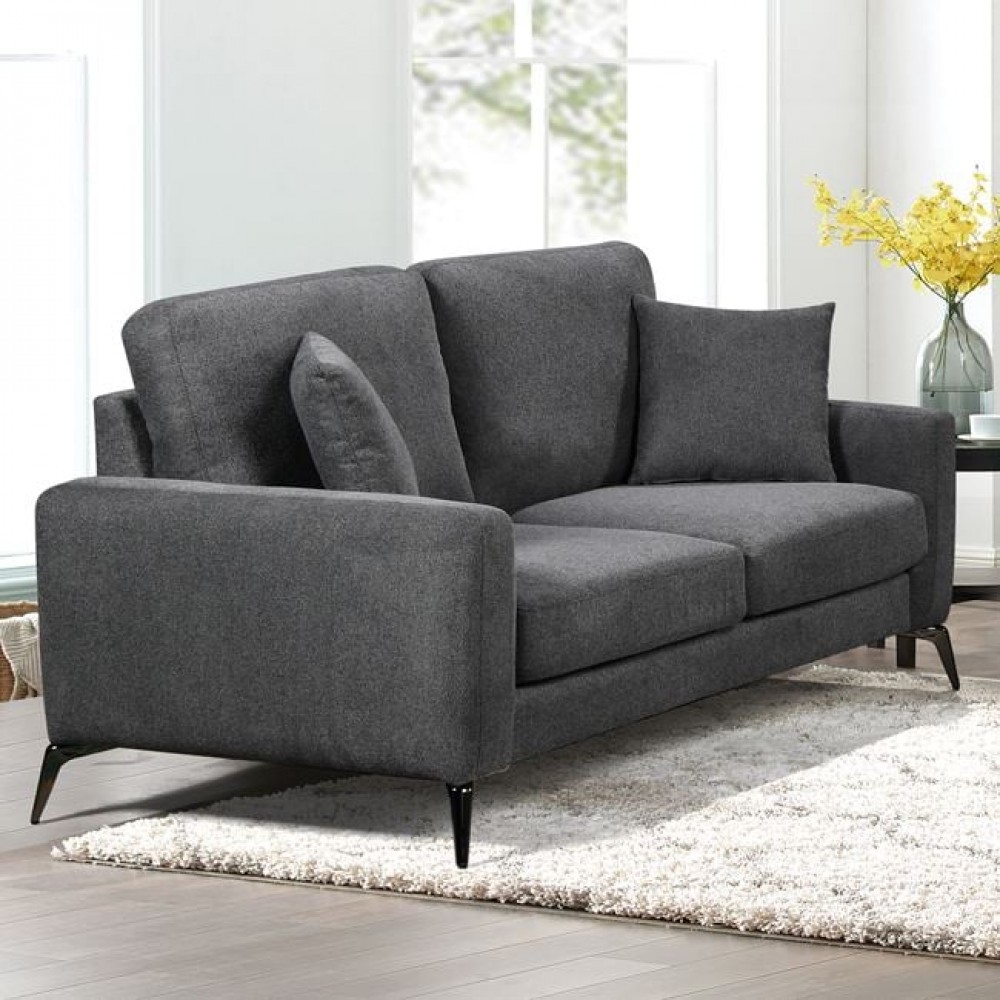 Καναπές διθέσιος "TIPO" από ύφασμα σε χρώμα γκρι 166x88x92