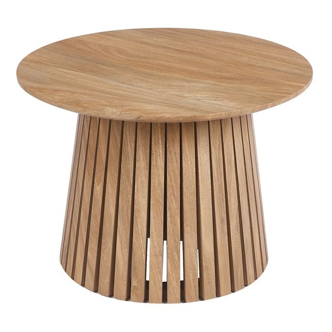 Τραπέζι σαλονιού "RIM-II" από mdf σε χρώμα φυσικό Φ60x42