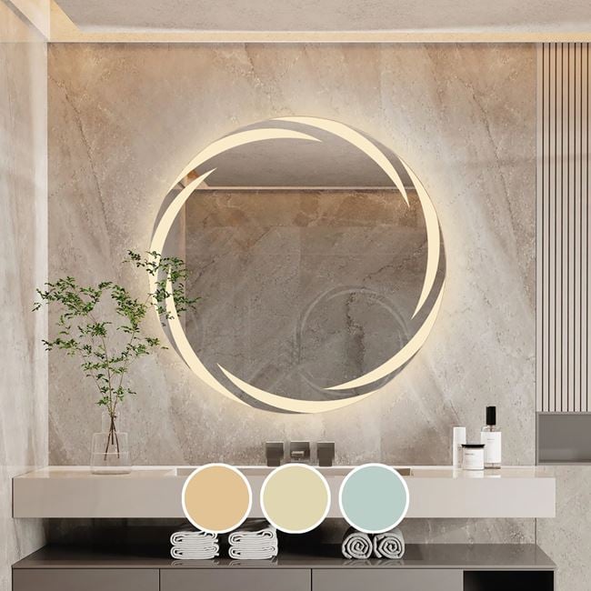 Καθρέπτης τοίχου "LED-1" φωτιζόμενος Φ60