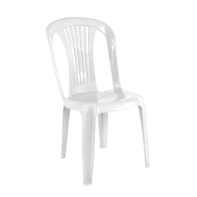 Καρέκλα εξωτερικού χώρου "IRIDE-W" στοιβαζόμενη από pp σε χρώμα λευκό 47x52x86