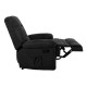 Πολυθρόνα "JULIA" massage relax από ύφασμα σε χρώμα μαύρο 93x90x100