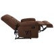 Πολυθρόνα "JULIA" massage relax από ύφασμα σε χρώμα καφέ 93x90x100