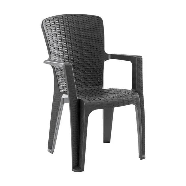 Πολυθρόνα κήπου "SIDE" απο PP-UV σε χρώμα ανθρακί 59x61x89