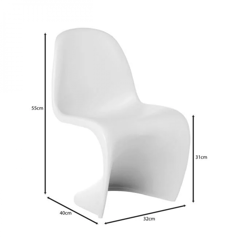 Καρέκλα παιδική "BLEND" απο PP σε χρώμα λευκό 32x40x55