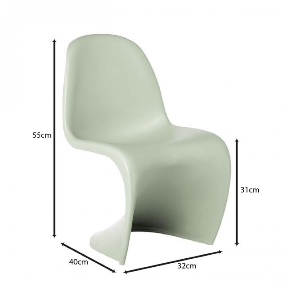 Καρέκλα παιδική "BLEND" απο PP σε χρώμα πράσινο 32x40x55