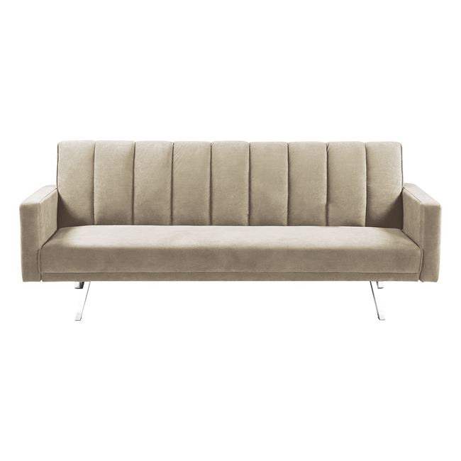 Καναπές-κρεβάτι 3θέσιος "HIT" απο ύφασμα σε χρώμα μπεζ 198x86x81