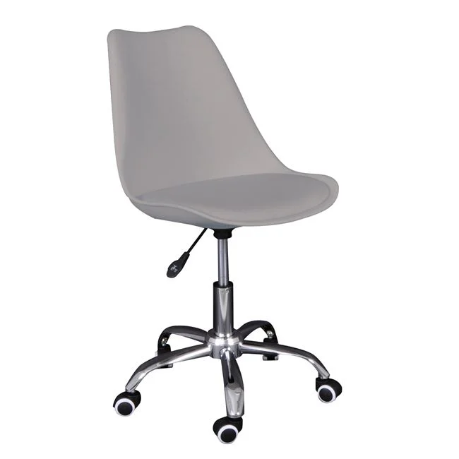 Καρέκλα γραφείου "MARTIN-W" απο PP/PU σε χρώμα γκρι 52x52x80/93