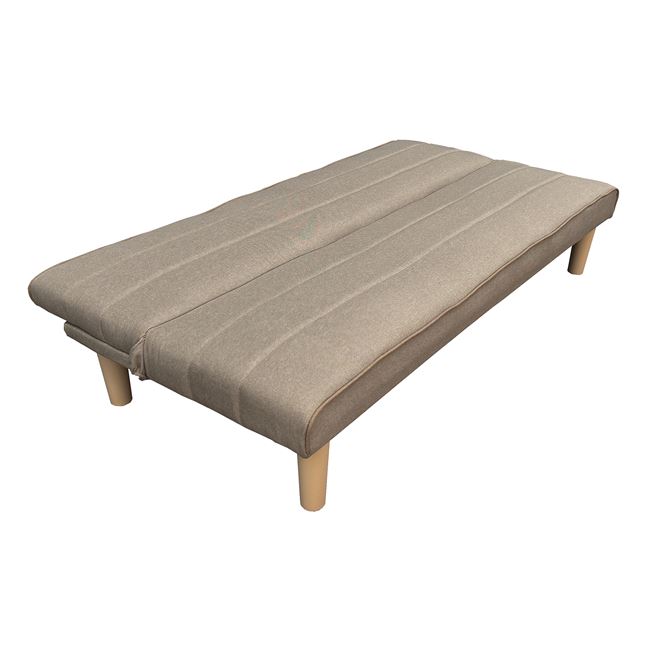 Tριθέσιος καναπές-κρεβάτι "BIZ" απο ύφασμα σε χρώμα μπεζ 167x75x70