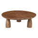 Τραπεζάκι σαλονιού "AZTEC" απο ξύλο σε απόχρωση καρυδί Φ90/30