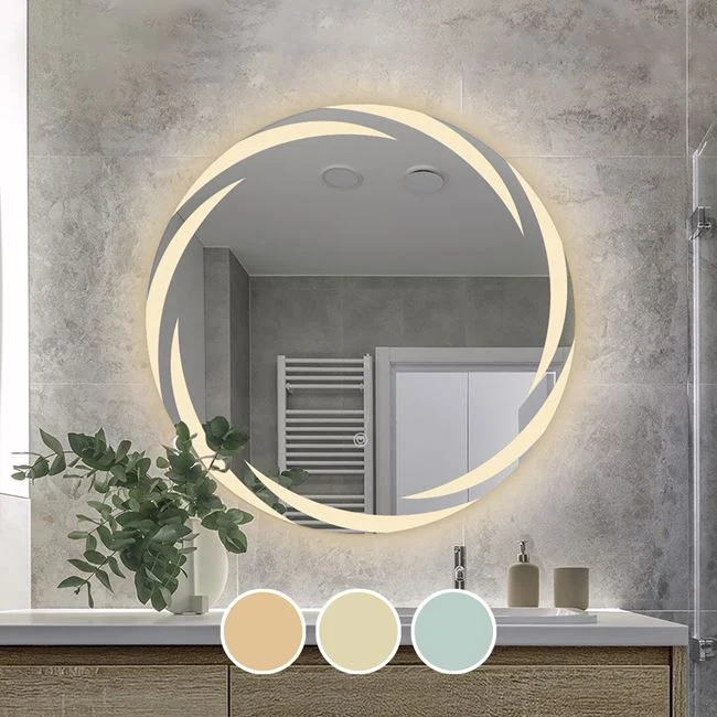 Καθρέπτης τοίχου "LED-1" φωτιζόμενος Φ80