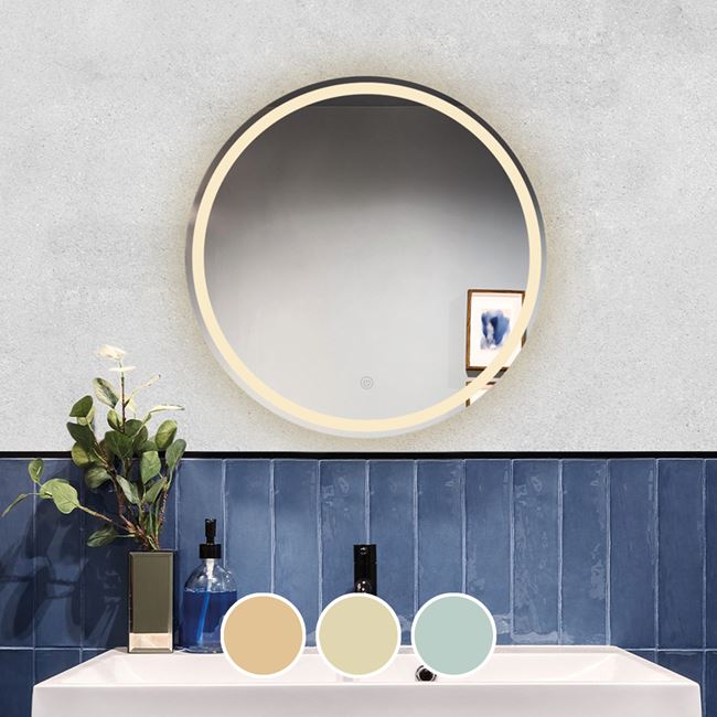 Καθρέπτης τοίχου "LED-2" φωτιζόμενος Φ60