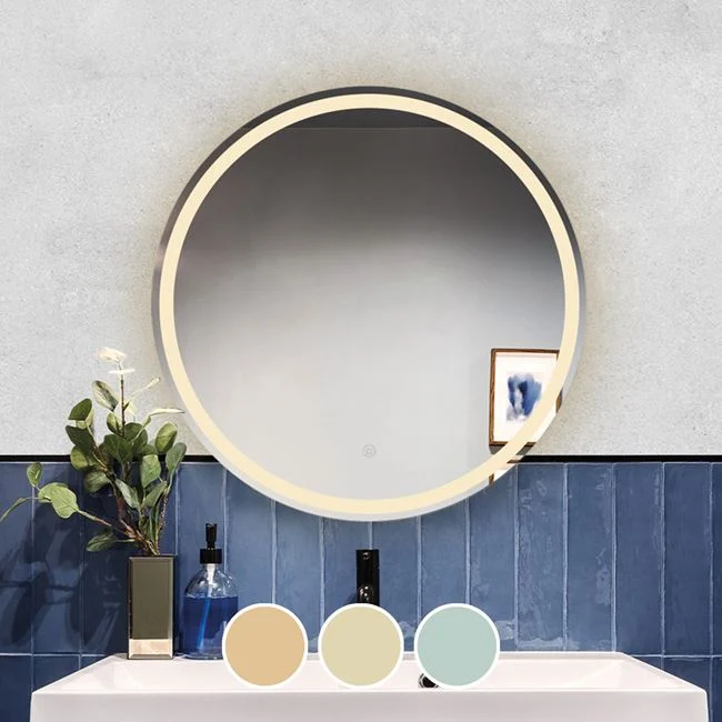 Καθρέπτης τοίχου "LED-2" φωτιζόμενος Φ80