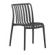 Καρέκλα "MODA-H" από PP σε μαύρο χρώμα 52x57x80
