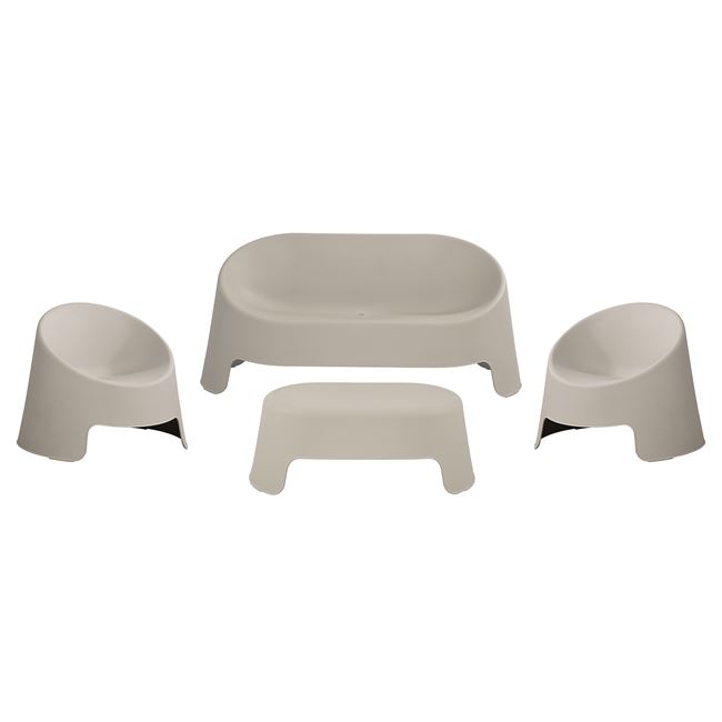 Σετ τραπεζαρία εξωτερικού χώρου "COLT" απο PP σε χρώμα γκρι