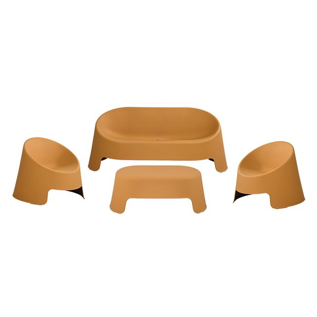 Σετ τραπεζαρία εξωτερικού χώρου "COLT" απο PP σε χρώμα κροκί