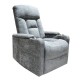 Πολυθρόνα lift-relax "NANCY" από ύφασμα σε σκούρο γκρι χρώμα 77x94x109