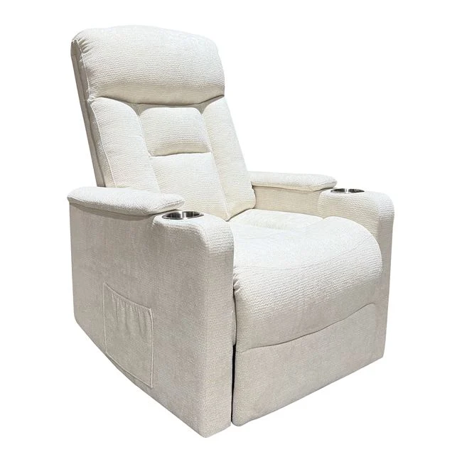 Πολυθρόνα lift-relax "NANCY" από ύφασμα σε χρώμα μπεζ 77x94x109