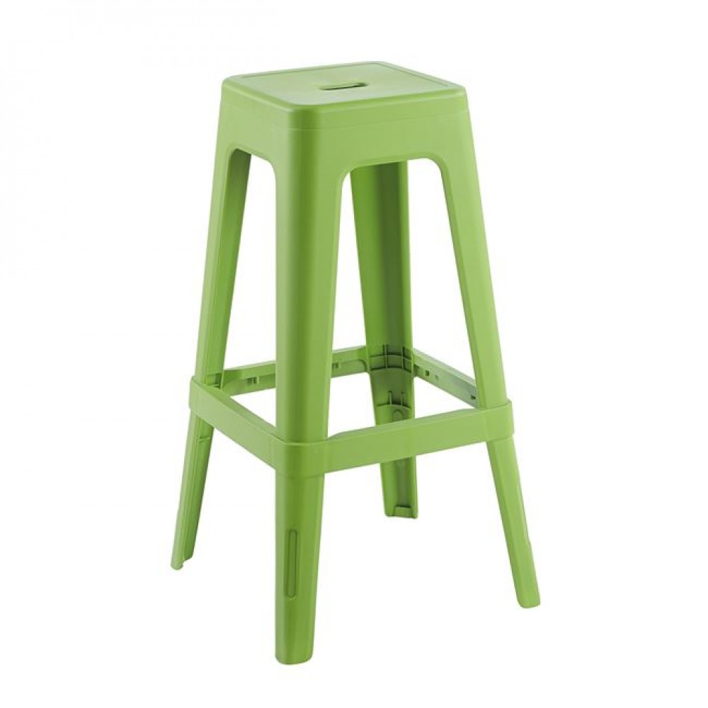 Σκαμπώ μπαρ "RELIX PP" απο PP σε lime χρώμα 42x42x76