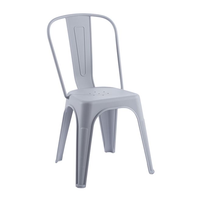 Καρέκλα "RELIX PP" απο PP σε γκρι χρώμα 47x47x86