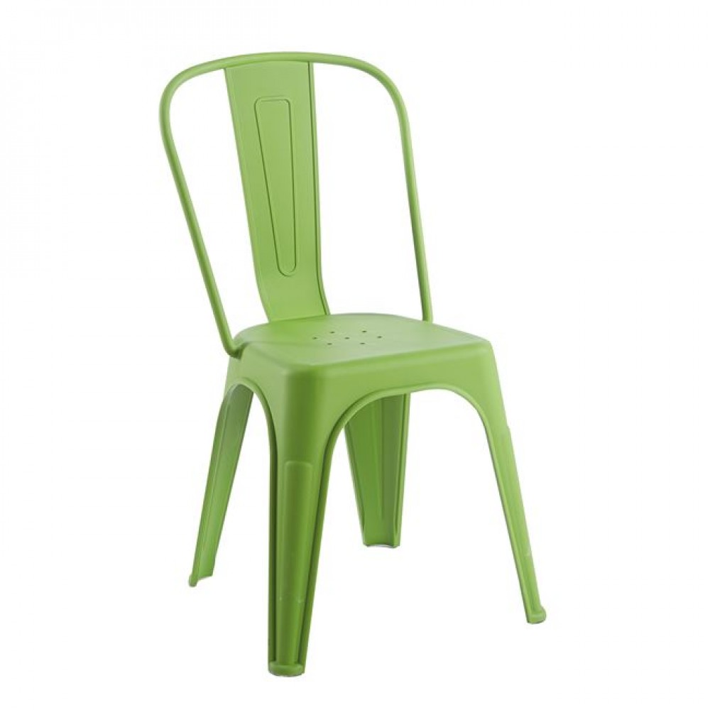 Καρέκλα "RELIX PP" απο PP σε lime χρώμα 47x47x86