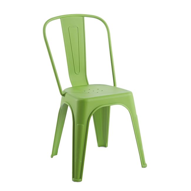 Καρέκλα "RELIX PP" απο PP σε lime χρώμα 47x47x86