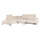 Καναπές δεξιά γωνία "MASSIMO"  από ύφασμα σε χρώμα μπεζ 289x229x107