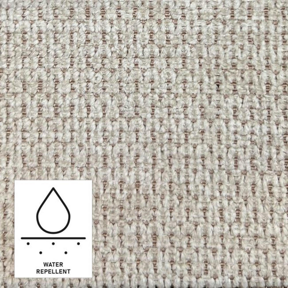 Καναπές δεξιά γωνία "MASSIMO"  από ύφασμα σε χρώμα μπεζ 289x229x107