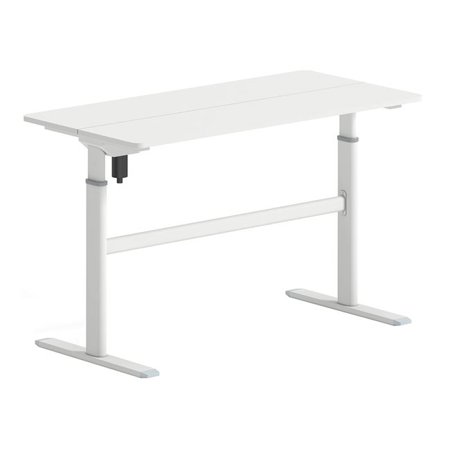 Γραφείο Η/Υ "LEVEL" απο MDF/μέταλλο σε χρώμα λευκό 120x60x72/115