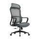Πολυθρόνα διευθυντή "BF3010" απο mesh ύφασμα σε χρώμα γκρι/μαύρο 61x63x119/128