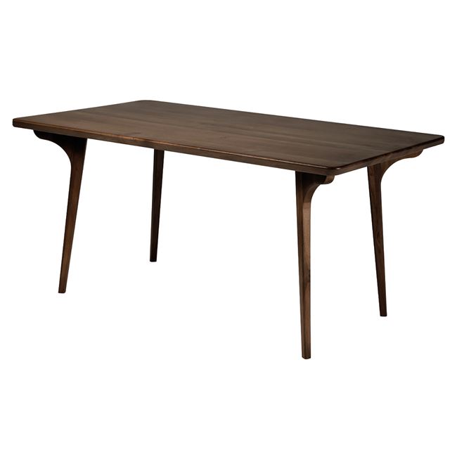 Τραπέζι τραπεζαρίας "AVERY" από μασίφ ξύλο σε καρυδί χρώμα 150x90x75