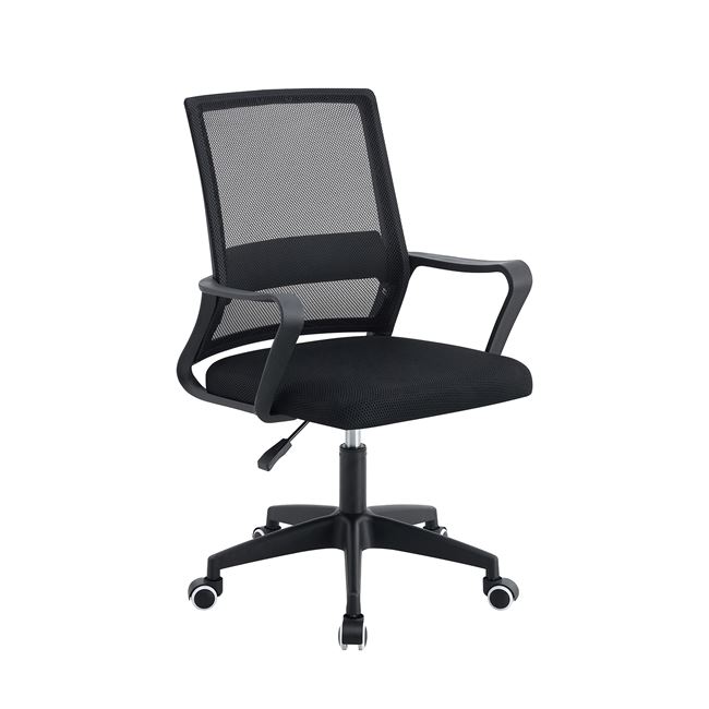 Πολυθρόνα γραφείου "BF2112" απο mesh ύφασμα σε χρώμα μαύρο 59x57x87/97