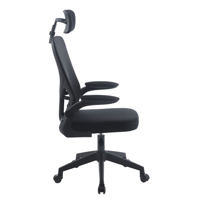 Πολυθρόνα διευθυντή "BF3055" απο mesh ύφασμα σε χρώμα μαύρο  60x49x110/120