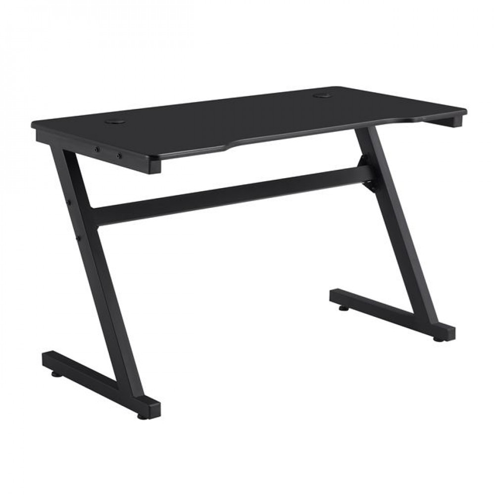 Γραφείο "GAMING" με βάση ακουστικών απο μέταλλο/MDF σε μαύρο χρώμα 120x60x75