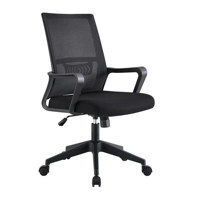 Πολυθρόνα γραφείου "BF2965" απο mesh ύφασμα σε χρώμα μαύρο 63x58x97/107